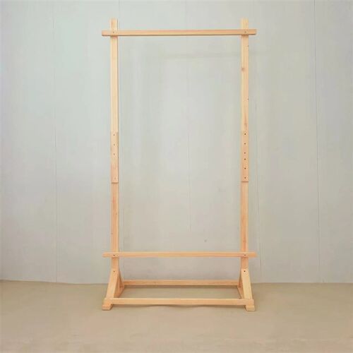 速发广告海报实木展示架露营挂布落地式门型展架招聘宣传迎架子