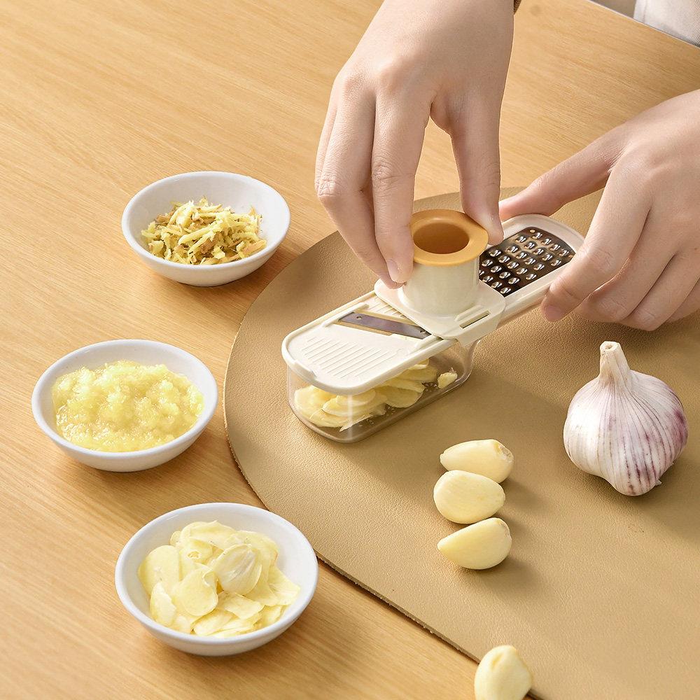【三合一】日本多功能手动切片器厨房土豆刨丝切片神器姜蒜研磨机