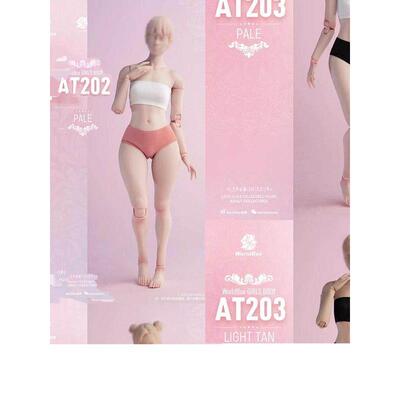 Worldbox AT202 AT203耐操1/6关节可动女素体模特 肥腿版现货