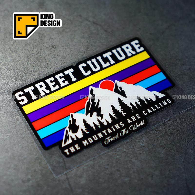 国王车贴户外探险汽车文化贴纸潮流street culture个性防水反光贴