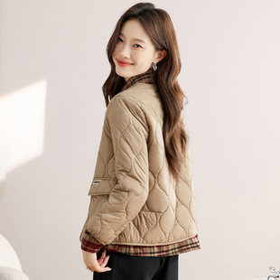 速发外套夹冬2025新款 高端气质轻秋薄棉羽绒棉衣棉服上衣 爆款
