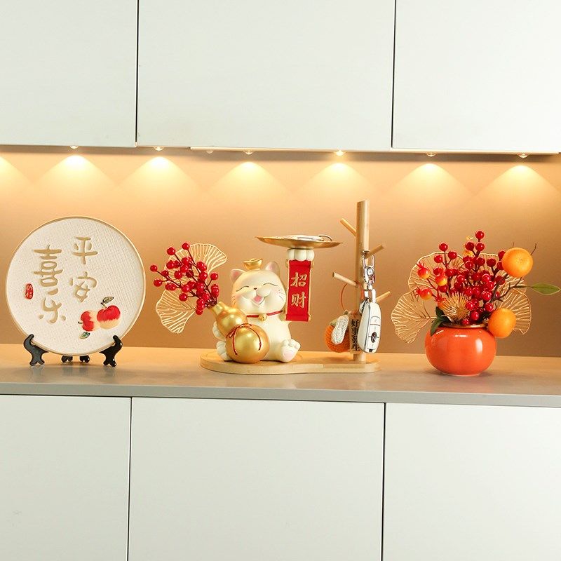 快速发货招财猫钥匙收纳摆件入户门F鞋柜客厅餐边柜家居装饰品乔,家居饰品,装饰摆件,淘宝优惠券,粉丝福利购,淘宝优惠卷