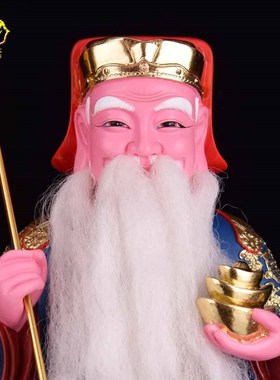 快速发货 12/1r6寸树脂极彩古彩员外土地公公神像大伯公佛像