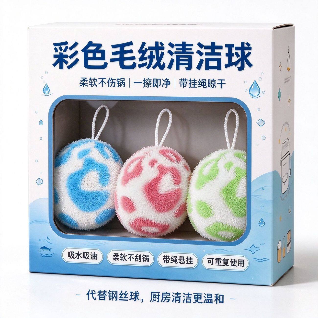 魔力清洁球卫生间台面清洁刷海绵擦洗手盆水龙头刷子多功能清洁刷