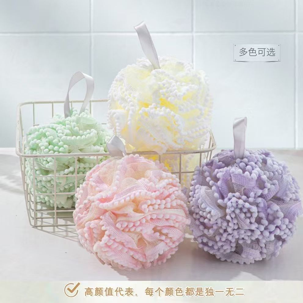 超柔软不散花耐用起泡沐浴球