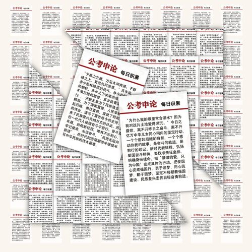陶创创公考申论素材贴纸