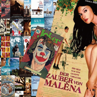 经典电影海报贴纸高级欧美风手账笔记本桌面打包素材封口贴diy防水