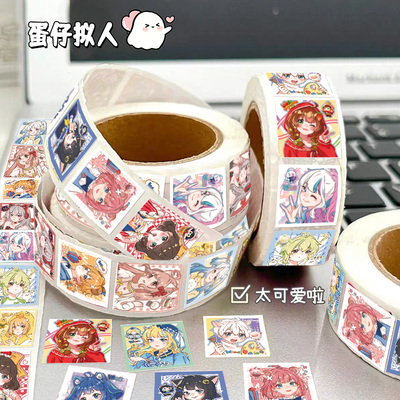 蛋仔派对拟人卷卷贴纸可爱卡通