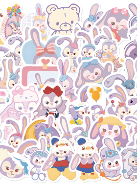 100张高颜值星黛露贴纸可爱动漫手账装饰手机壳笔记本电脑行李箱贴画