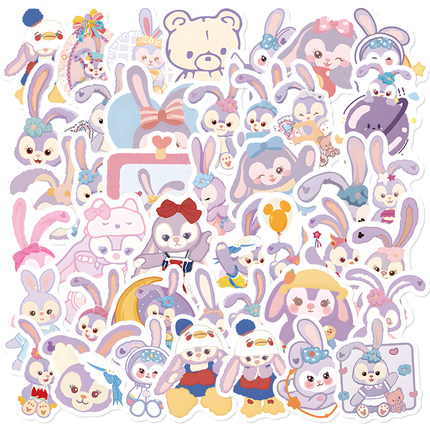 100张高颜值星黛露贴纸可爱动漫手账装饰手机壳笔记本电脑行李箱贴画