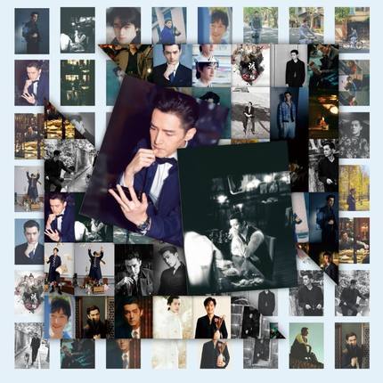 140张高颜值胡歌贴纸明星手账装饰手机笔记本电脑行李箱防水贴画