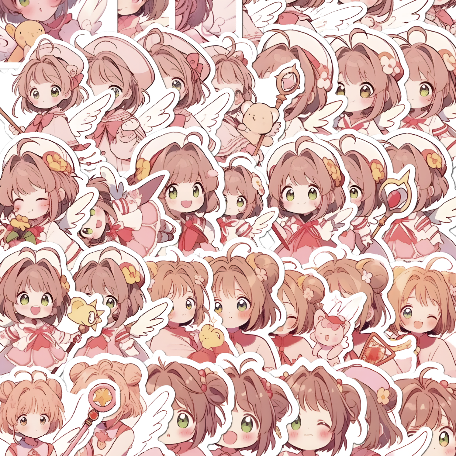 百变小樱贴纸魔卡少女樱可爱防水