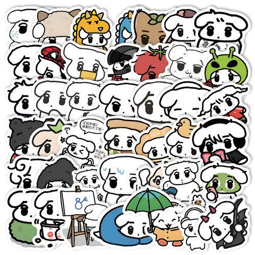 咖喱狗贴纸可爱卡通明星周边防水