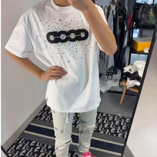 2025網(wǎng)紅寶石GOOD同款 假日繽紛糖果男女輕奢潮牌T恤高街 印花短袖
