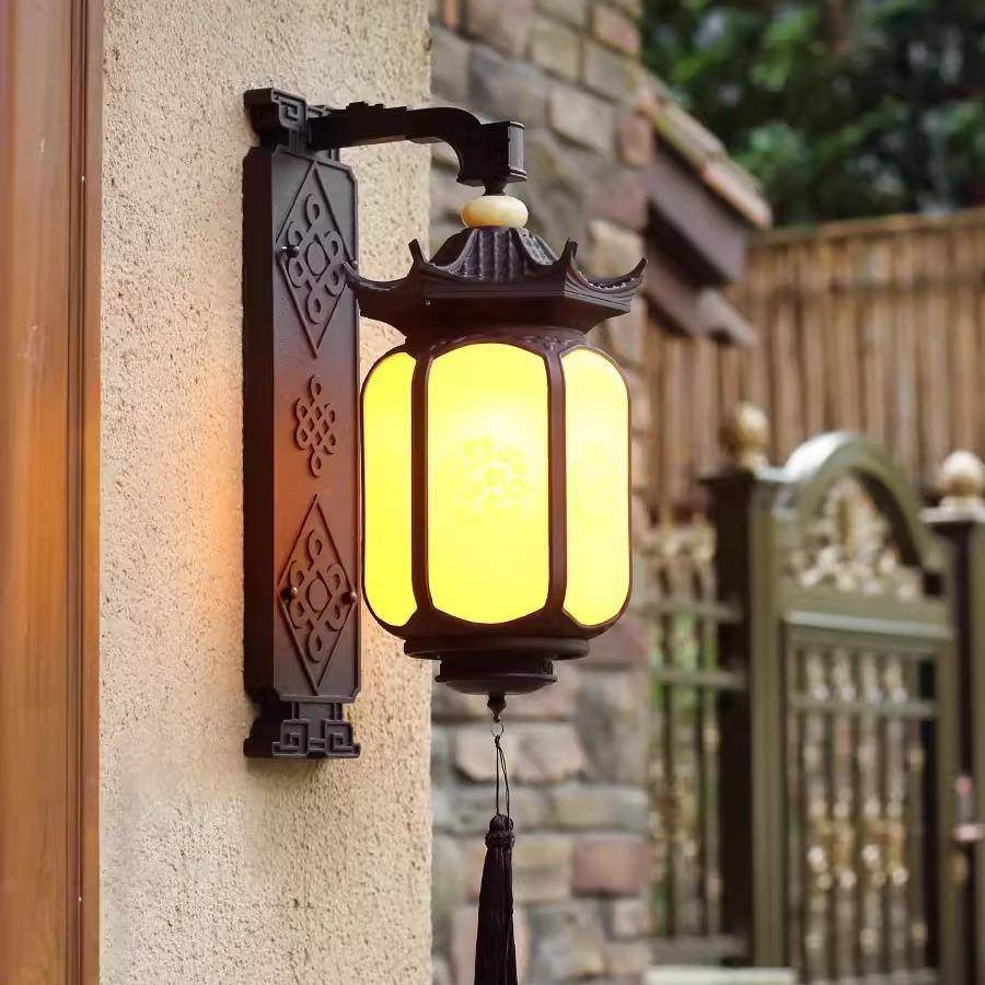 户外壁灯新中式壁灯庭院灯别墅大门灯室外露天露台酒店外墙门柱灯
