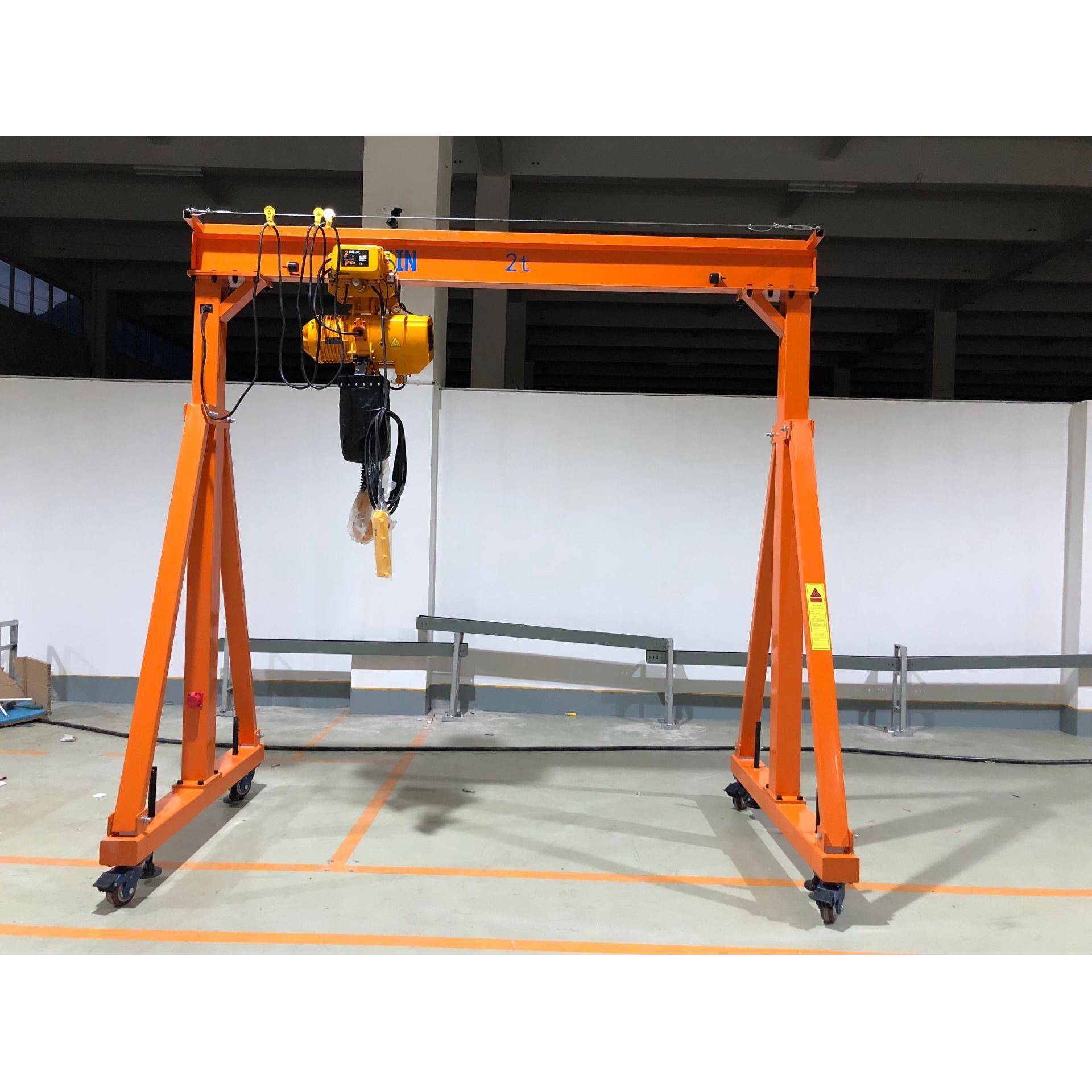 四川手推式龙门吊移动式龙门吊龙门架龙门起重机移动推车