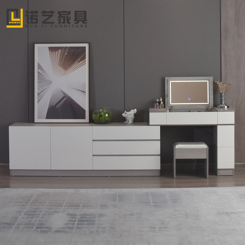 简约梳妆台卧室多功能伸缩电视柜组合一体柜网红小户型化妆桌带灯,住宅家具,梳妆台/桌,淘宝优惠券,粉丝福利购,淘宝优惠卷