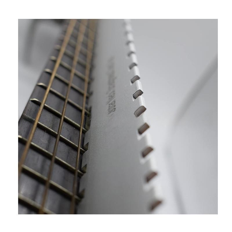 吉他贝司琴颈缺口尺 琴颈测平尺 指板品丝刀口尺双边缺口测量工具