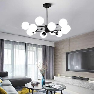 魔豆灯2024网红卧室灯北欧风客厅灯客卧室灯餐厅吊灯几何led灯