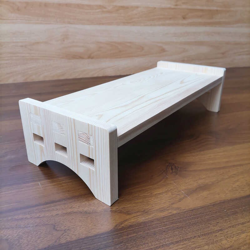 显示器增高架垫高架台式电脑底座抬高桌面增高收纳加长实木置物架