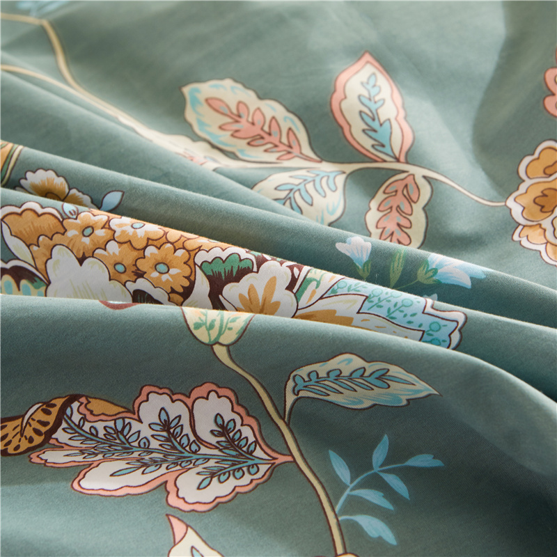 纯棉加厚床裙欧式全棉夹棉床罩单件防滑席梦思床套床单垫双人床围