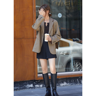 单排扣翻领休闲气质西装 MISAZ推荐 质量超棒 诚意满满 外套 款