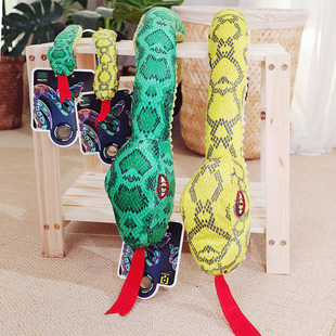 法宝宠物 好玩的大蛇狗狗玩具蛇发声尖叫蛇互动陪睡响纸玩具