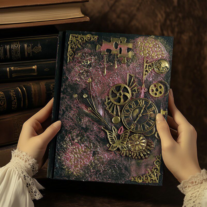 A5活页小卡收纳册复古手账立体浮雕高颜值拍立得3寸相册本纪念册,文具电教/文化用品/商务用品,相册/卡册收纳,淘宝优惠券,粉丝福利购,淘宝优惠卷