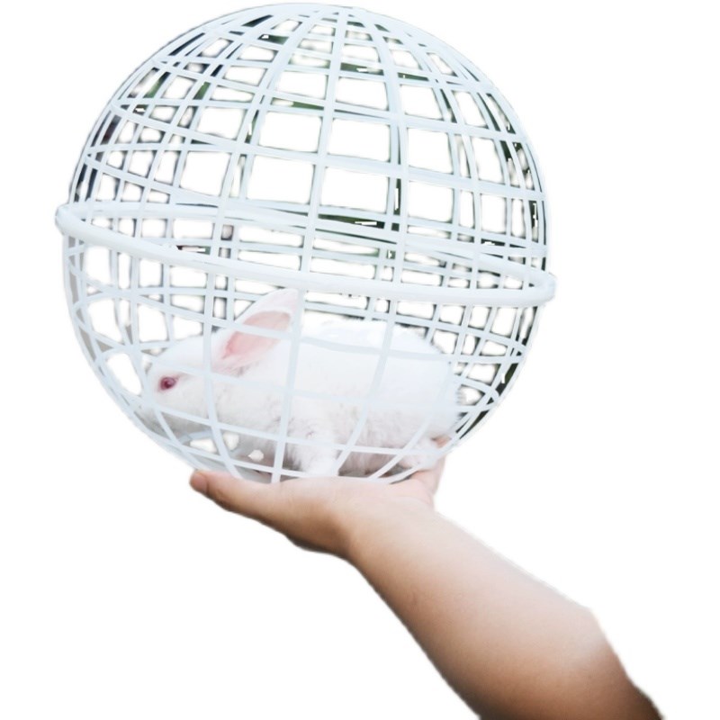 网红走地鸡笼子塑料球形鸡笼圆形兔笼可滚动景区走动觅食散养鸡笼