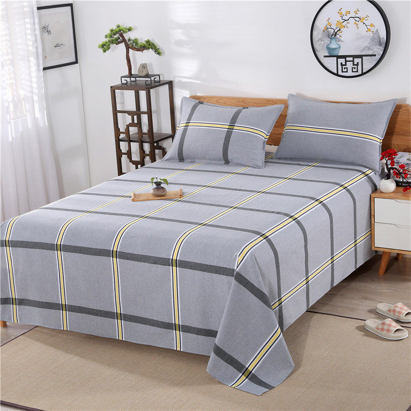 传统手工老粗布床单单件双人单人宿舍加厚粗布床单被套1.5/1.8床