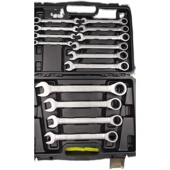 一头开口一头梅花带转速两用快速扳手棘轮扳手固定头72齿6832