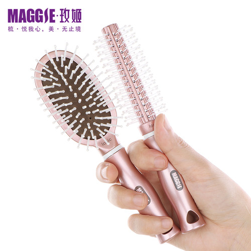 梳子女圆卷发梳可爱内扣家用迷你便携卷发梳滚梳气囊按摩梳气垫梳