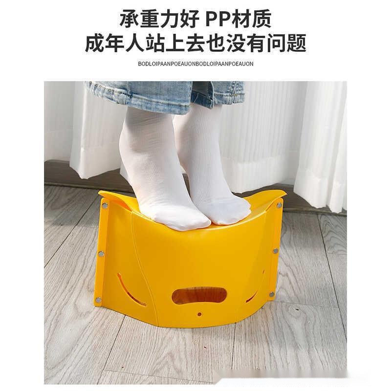 速发折叠凳塑料小马扎旅行薄成旅游火车便携凳子超户纸片矮凳外人