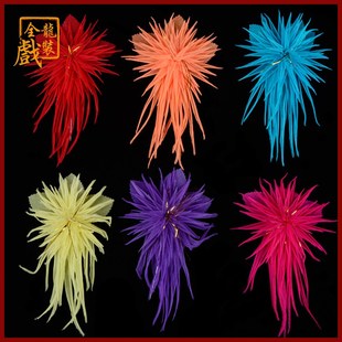 速发全龙戏装 京剧戏曲化小用品花旦青衣妆姐 饰头花鬓角花头大菊