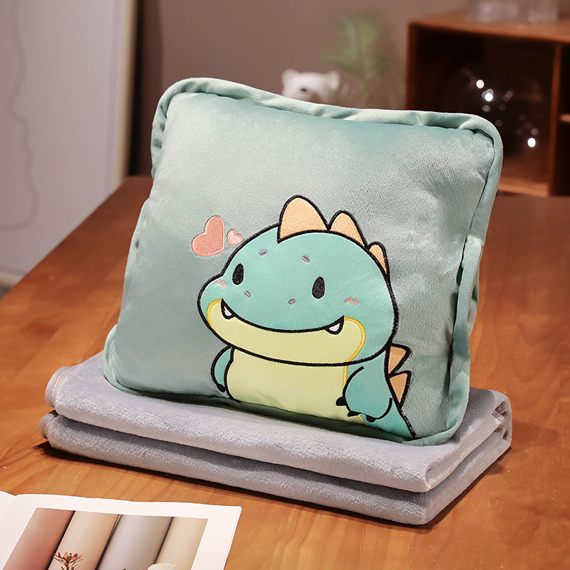 速发抱枕用子二合一珊瑚绒抱枕器子两用办公室午睡枕神被车毯睡觉