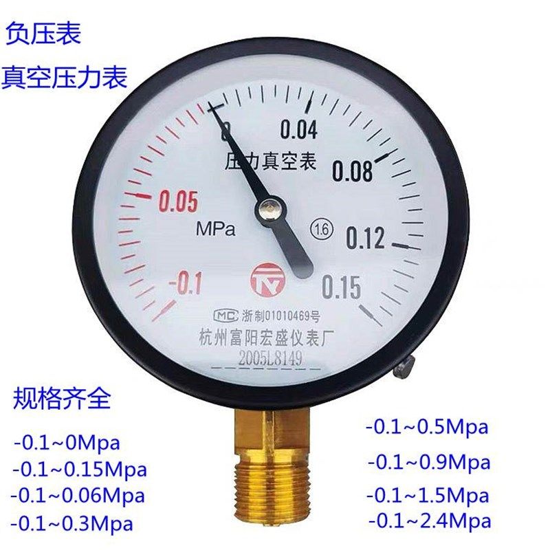 速发真空表真空压力表负0表Y10p*-0.1-0/0.15/0./0.5/压.M0a 正负