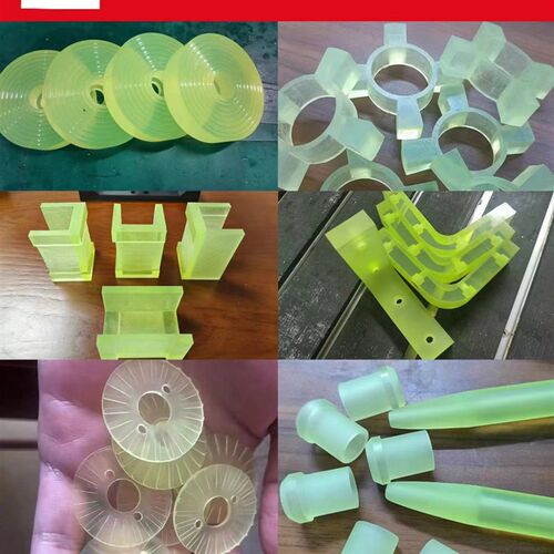 速发聚氨酯板棒牛筋棒胶空心模PU棒震磨防撞减耐垫片开管加工