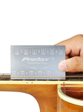 1pc Guitar String Action Gauge String Pitch Ruler Measuring