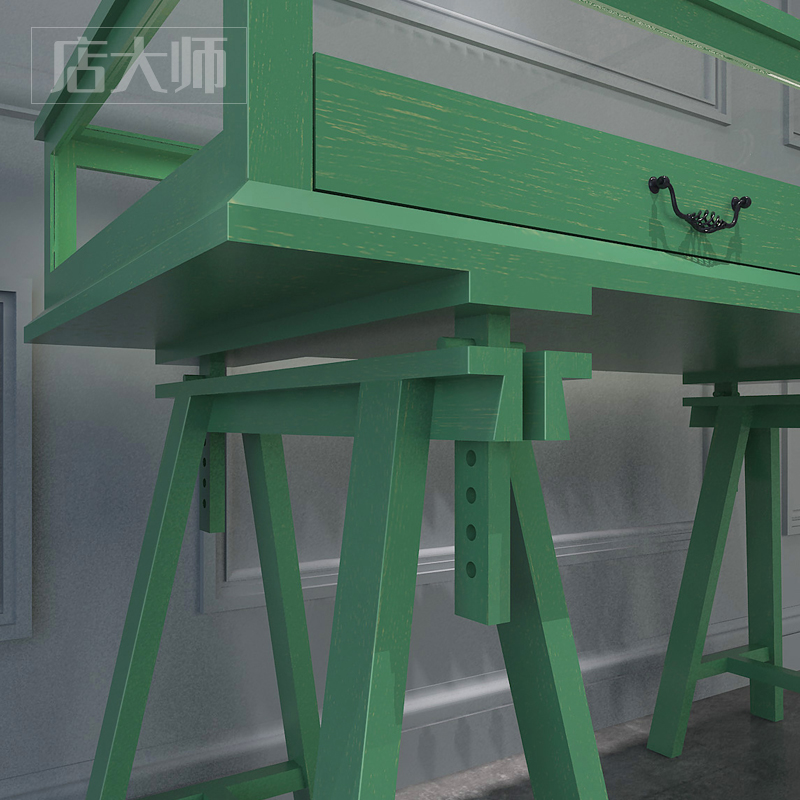 珠宝展示柜首饰品货柜服装店柜子复古文玩玉器陈列柜玻璃中岛柜台