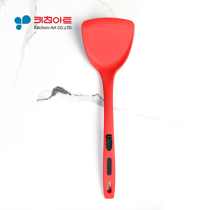 Kitchen-art 食品级硅胶铲 红色全硅胶护锅铲不粘锅炒菜铲子
