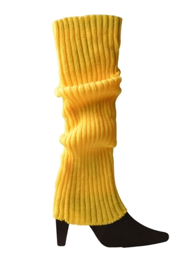 Women Halloween 80s Neon Knit Leg Warmers Footless Socks