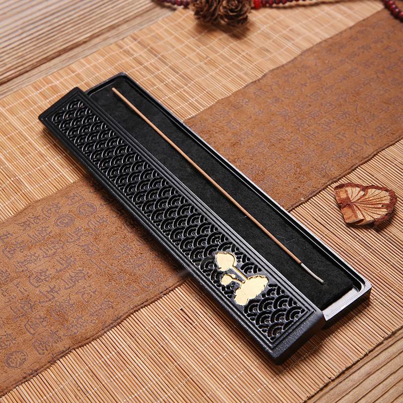 香炉家用室内合金卧香炉鹅梨帐中香沉香檀香线香盒卧香盒香插香器