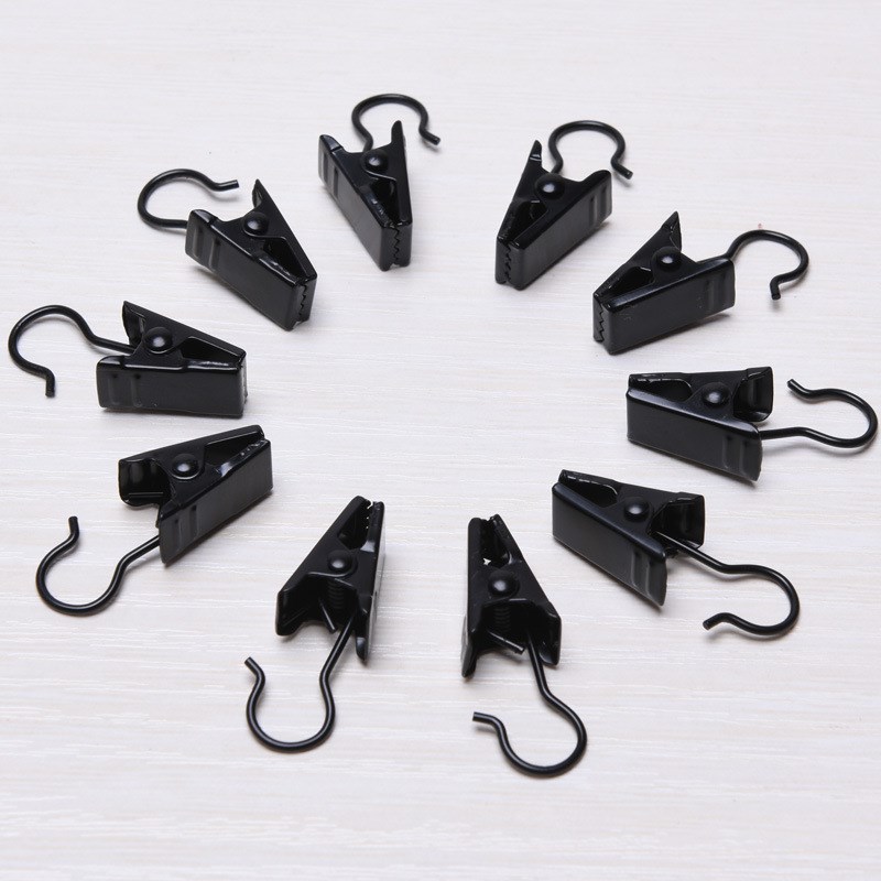 XZJJA 20Pcs Sturdy Durable Metal Curtain s Shower Hooks Livi