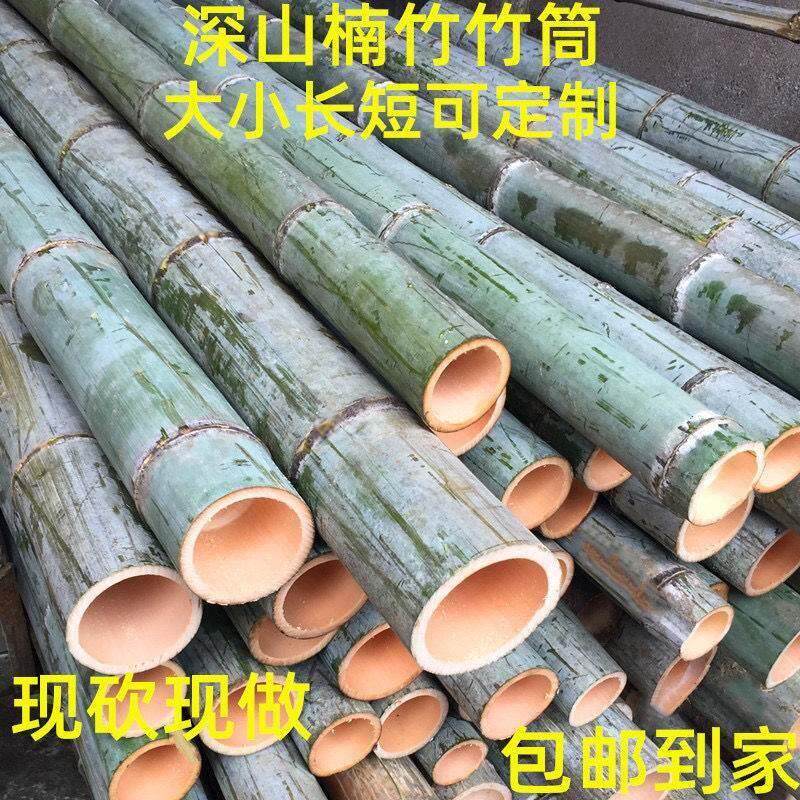 极速毛竹竹筒竹子材料楠竹竹筒竹筒饭蒸筒竹筒碗杯子花园栅栏原竹