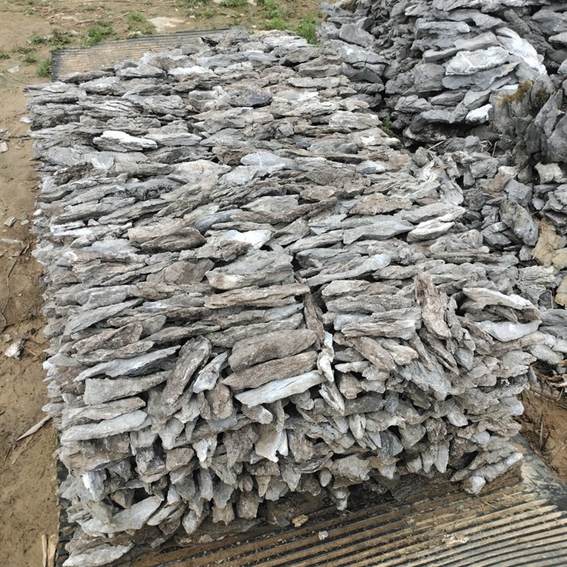 英德石附石开槽附石盆景石头天然英德石条形原石榆树盆景树抱石盆