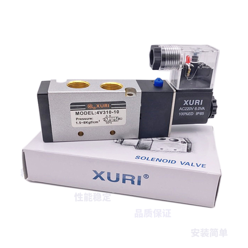 气动电磁阀4阀10控制220气缸10X二位UR24V型通V3I旭五日DC亚德客