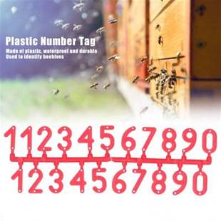 Plastic Marking Number Sign for Tag 10Set
