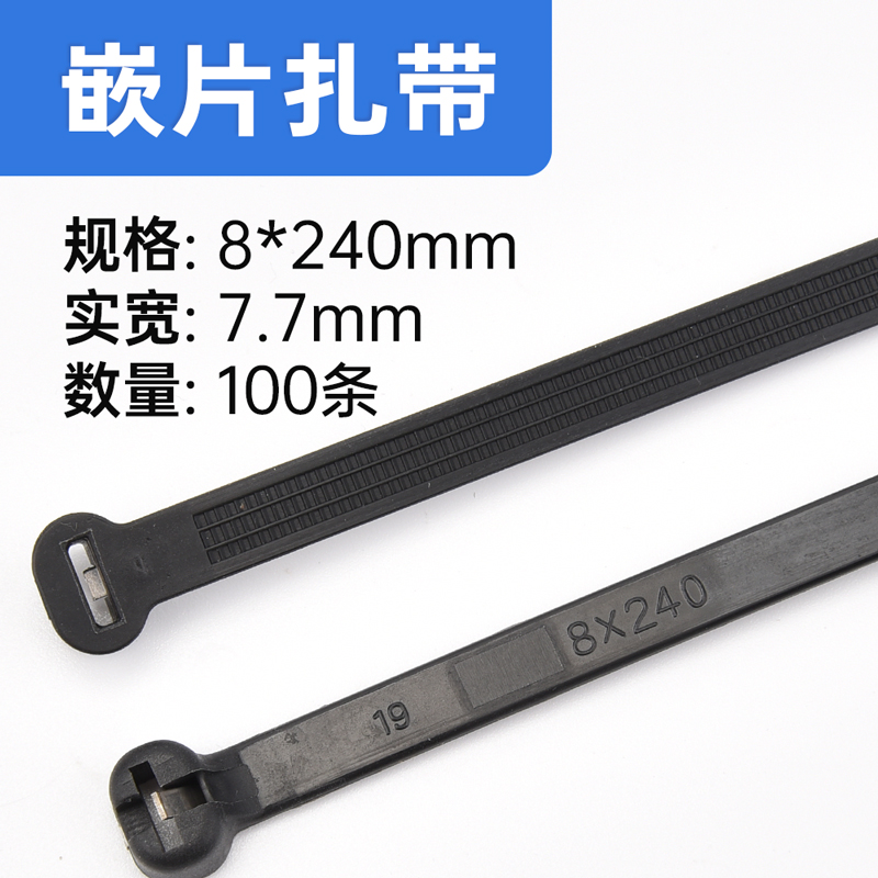 船用金属不锈钢嵌片式钢牙铁扣尼龙扎带PANDUIT BT1M-M0不怕腐蚀