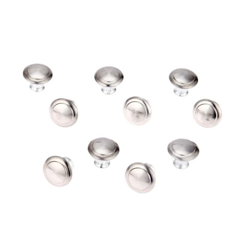 10Pcs 24mm 28mm Cabinet Handle and Knobs Stainless Steel Rou
