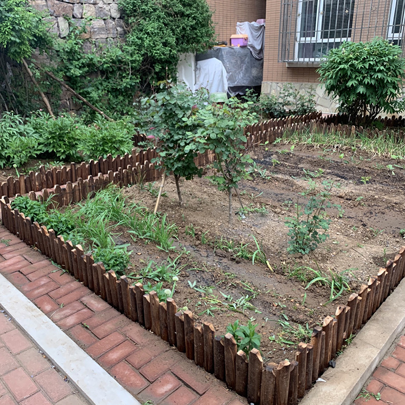 2023庭院草石隔离带花园收边挡土板园林绿化隔根围树圈造景围栏小